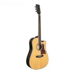 Акустическая гитара, с вырезом, цвет натуральный CARAYA F641