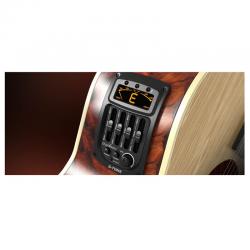 Эквалайзер для акустической гитары, врезной, 3-х полосный, с тюнером CHERUB GS-2