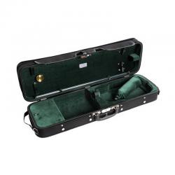 Футляр для скрипки размером 4/4, деревянный, черный/зеленый JAKOB WINTER JW-3023-N-011