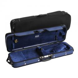 Футляр для скрипки размером 4/4, деревянный, черный/синий JAKOB WINTER JW-3023-N-012