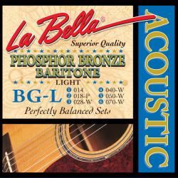 Комплект струн для гитары баритон 14-70 LA BELLA BG-L