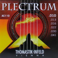 Комплект струн для акустической гитары, сталь/бронза, 010-041 THOMASTIK AC110 Plectrum
