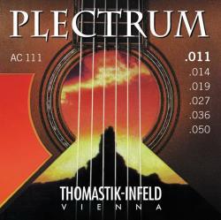 Комплект струн для акустической гитары, сталь/бронза, 011-050 THOMASTIK AC111 Plectrum