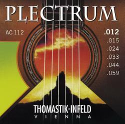 Комплект струн для акустической гитары, сталь/бронза, 012-059 THOMASTIK AC112 Plectrum