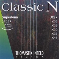 Комплект струн для акустической гитары, нейлон/хромированная сталь 027-045 THOMASTIK CF127 Classic N