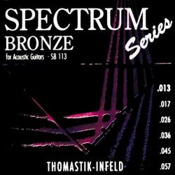 Комплект струн для акустической гитары, сталь/бронза, 013-057 THOMASTIK SB113 Spectrum Bronze