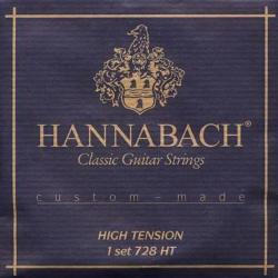 Комплект струн для классической гитары, сильное натяжение HANNABACH 728HTC CARBON Custom Made