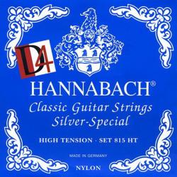 Комплект струн для классической гитары, сильное натяжение HANNABACH 815HTDURABLE SILVER SPECIAL