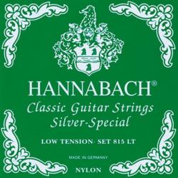 Комплект струн для классической гитары, нейлон/посеребренные HANNABACH 815LT Green SILVER SPECIAL