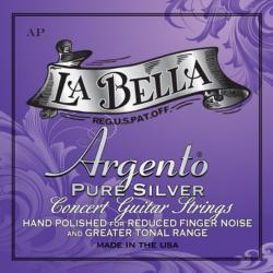 Комплект струн для классической гитары, серебро, среднее натяжение LA BELLA AP Argento