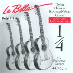 Комплект струн для уменьшенной классической 1/4 гитары LA BELLA FG114