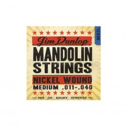 Комплект струн для мандолины, никелированные, Medium, 11-40 DUNLOP DMN1140