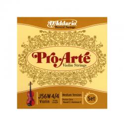 Комплект струн для скрипки размером 4/4, среднее натяжение D'ADDARIO J56W-4/4M Pro-Arte