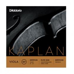Комплект струн для альта, среднее натяжение, Medium Scale D'ADDARIO K410-MM Kaplan Forza