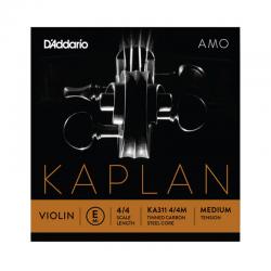 Отдельная струна E/Ми для скрипки размером 4/4, среднее натяжение D'ADDARIO KA311-4/4MKaplan Amo