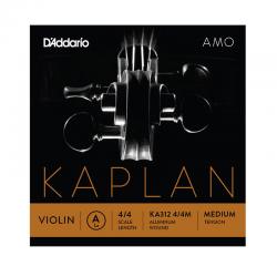 Отдельная струна A/Ля для скрипки размером 4/4, среднее натяжение D'ADDARIO KA312-4/4MKaplan Amo