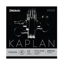 Отдельная струна A/Ля для скрипки размером 4/4, среднее натяжение D'ADDARIO KV312-4/4M Kaplan Vivo