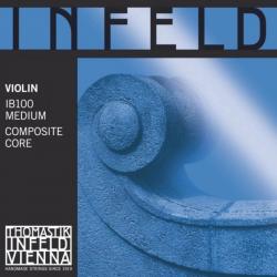 Комплект струн для скрипки размером 4/4, среднее натяжение THOMASTIK IB100 Infeld Blau