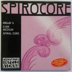 Комплект струн для виолончели размером 1/2, среднее натяжение THOMASTIK S789 Spirocore