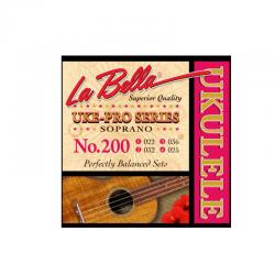Комплект струн для укулеле сопрано LA BELLA 200 Uke-Pro