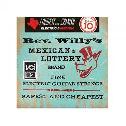 Комплект струн для электрогитары, никелированные, Medium, 10-46 DUNLOP RWN1046 Rev. Willy's Lottery
