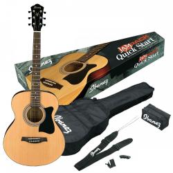 Набор из акустической гитары, тюнера, чехла и аксессуаров IBANEZ VC50NJP-NT Natural High Gloss