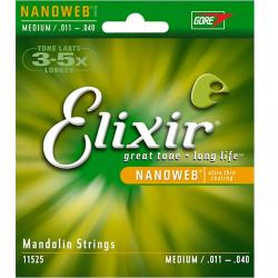 Струны для мандолины Medium 11-40 ELIXIR 11525 NanoWeb