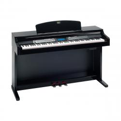 Цифровое фортепиано, 88 клавиш, черный полированный, 64 ноты, 178 звуков, 100 стилей аккомпанемента,... GEM PS 1600 HPE