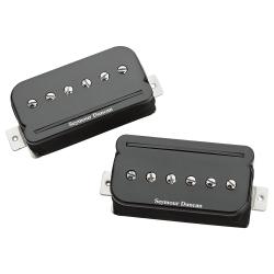 Комплект гибридных хамбакеров P90+`рельса`, бридж+нек, цвет черный SEYMOUR DUNCAN SHPR-1s P-Rails Set Black