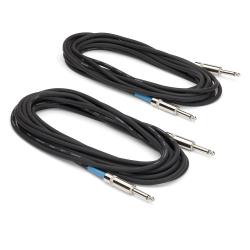 Комплект 2 инструментальных кабелей Jack-Jack длина 6 м SAMSON IC20 Instrument Cable