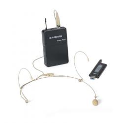 Цифровая головная радиосистема 2,4 ггц, с компактным поясным передатчиком и приемником в формате USB-Flash SAMSON Stage XPD1 Headset Wireless System
