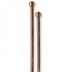 Палочки для колокольчиков и для bell tree, головка - латунь,рукоятка -16``, Vic Firth VIC FIRTH M11 American Custom Keyboard Brass mallet for bells