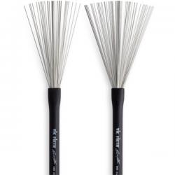 Подписные металлические барабанные щетки, выдвижные, (Sweep мягкая, Ride жесткая), диаметр: 0,580``,... VIC FIRTH RMWB Russ Miller Wire Brush