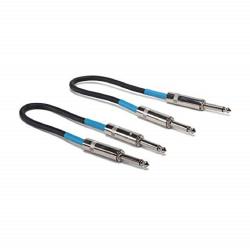 Комплект 2 инструментальных кабелей Jack-Jack длина 30 см SAMSON IC1 Instrument Cable
