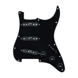 Комплект звукоснимателей в сборе для электрогитары Strat YJM SEYMOUR DUNCAN STK-S10PGD YJM Fury PG Assy Black