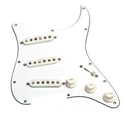 Комплект звукоснимателей STK-10 YJM в сборе на фальшпанели Strat, цвет Olympic White SEYMOUR DUNCAN STK-S10PGD YJM Fury PG Assy Olympic White