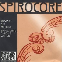 Струна Spirocore Ре для скрипки 4/4, среднее натяжение спиральный корд сталь/хром THOMASTIK S12