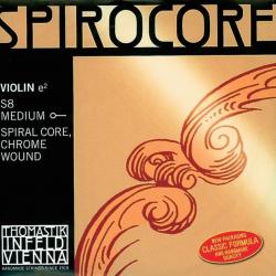 Струна Spirocore Ми для скрипки 4/4, сильное натяжение спиральный корд сталь/хром THOMASTIK S8st