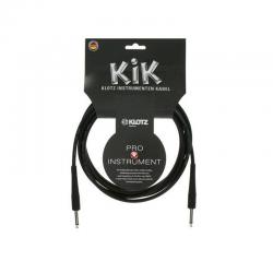 Инструментальный кабель джек моно/ джек моно, 1,5 м. , черный, разъемы Klotz KLOTZ KIK1.5PPSW