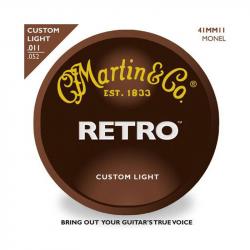 Струны для акустической гитары 11-52 Retro, монель MARTIN 41MM11