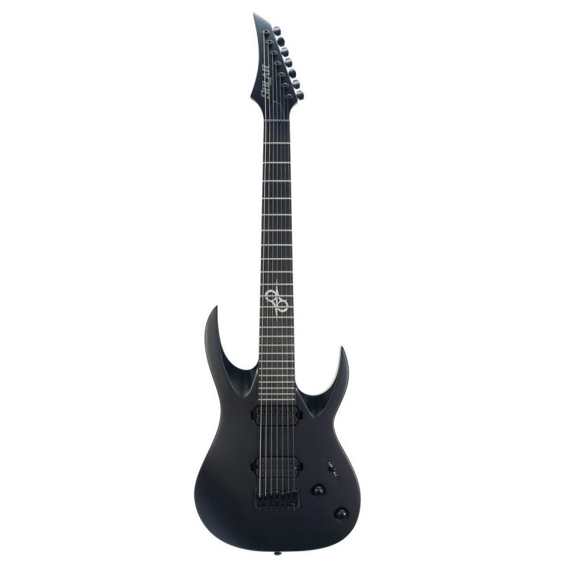  7-струнная гитара, цвет черный SOLAR GUITARS A2.7C