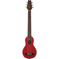 Акустическая Travel-гитара с кофром, цвет красный WASHBURN RO10STRK