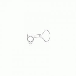 Колок для бас гитары GB350 RES-O-LITE, реверсный (R), черный GOTOH GB-350 SINGLE-R Black