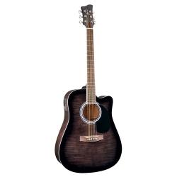 Электроакустическая гитара Dreadnought, Black Sunburst JAY TURSER JJ-45-FCET-BKSB