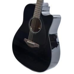 Электроакустическая гитара, цвет черный YAMAHA FGX800C BL