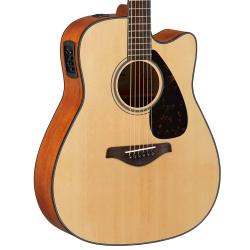 Электроакустическая гитара, цвет натуральный YAMAHA FGX800C NT