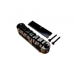 FCH OEM TUNE-O-MATIC (OEMTOM) Arched Plate (Les Paul Type), черный BABICZ FCH-OEMTOMA-BK