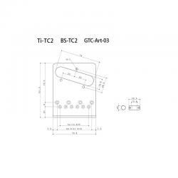 Бридж для Telecaster, InTune седла, ART COLLECTION ACANTHUS, хром GOTOH GTC-ART03 Chrome