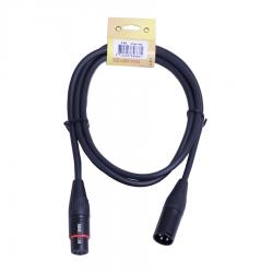 Баласный сигнальный кабель, 1 м, XLR3F - XLR3M, сечение проводников 0,13 мм² SUPERLUX CFM1FM