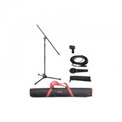 Набор: микрофон ECOA с чехлом и держателем, стойка MS108 с чехлом, кабель XLR-XLR SUPERLUX MSKA-X